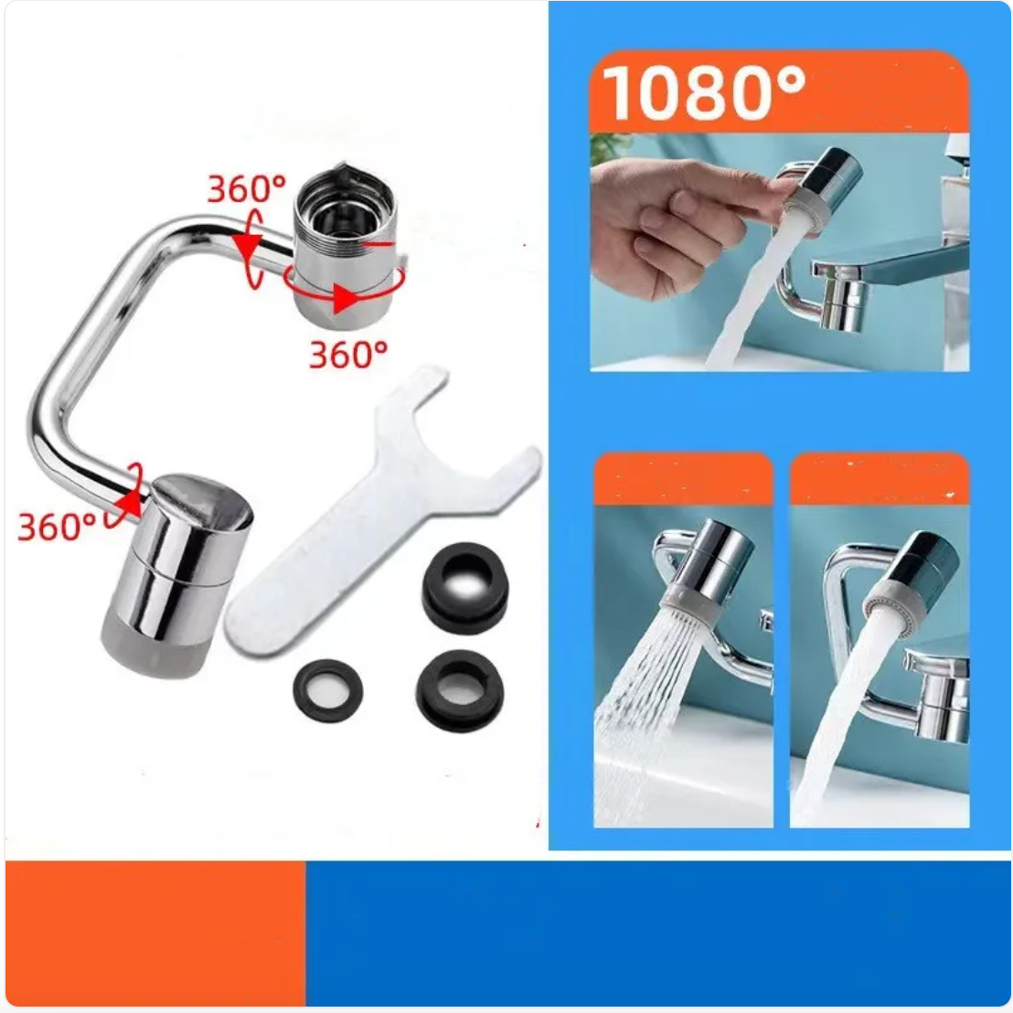 Adjustable Mechanical Arm Faucet Extender
