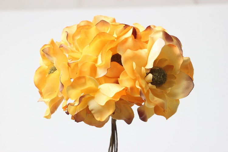Silk Rose Camellia Bouquet for DIY Headpieces and Arrangements