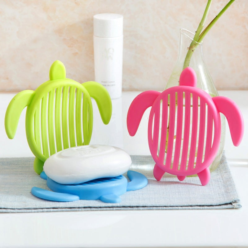 Creative Turtle Soap Dish in Candy Colors for Bathroom