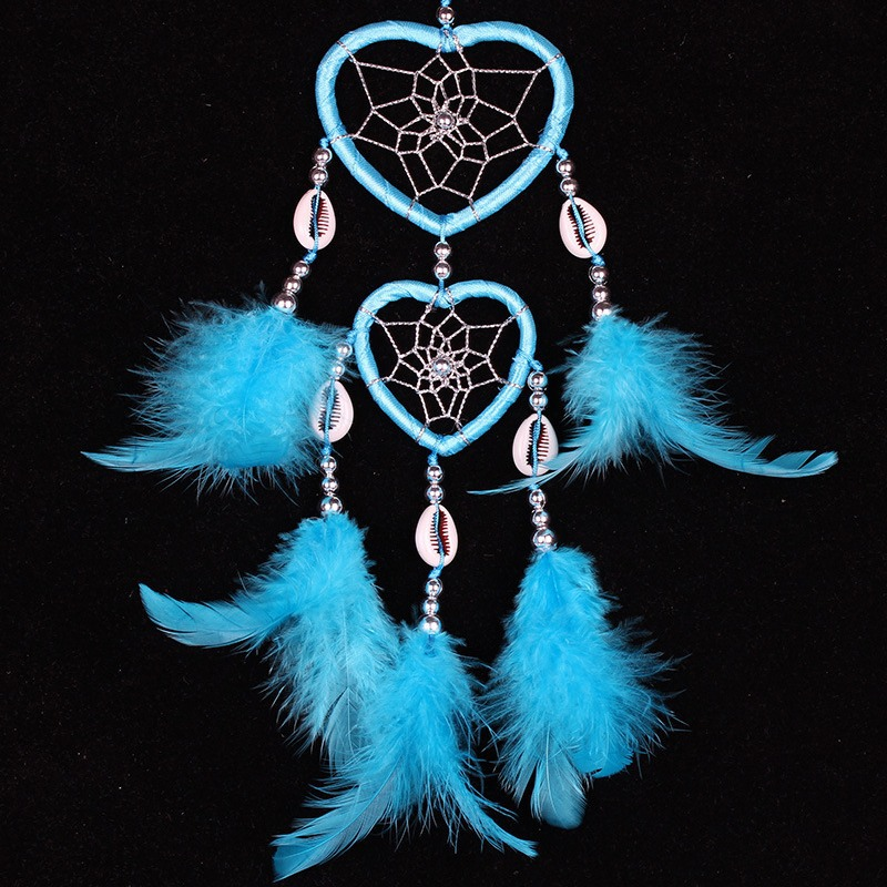 Creative Heart Shaped Dream Catcher Car Hanging Ornament
