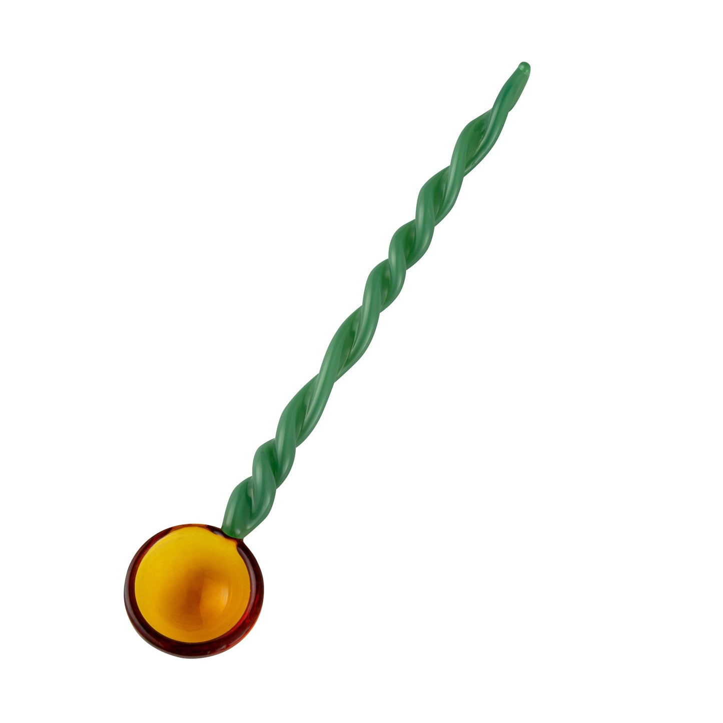Cute Colored Glass Stirring Spoon