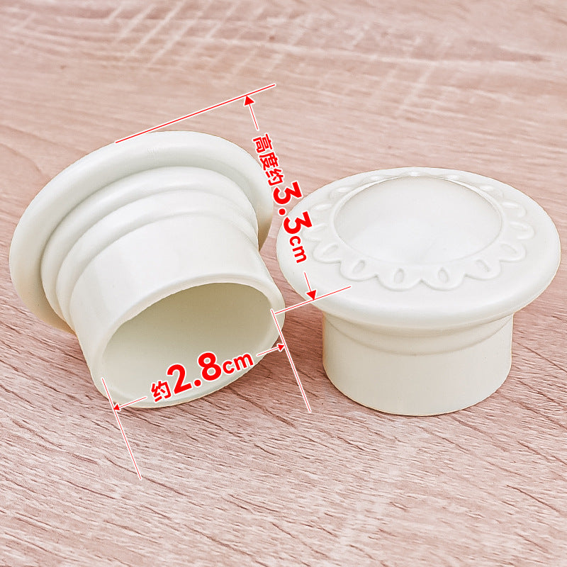 Thick Curtain Rod End Caps for Roman Rods - Decorative