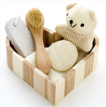 Wooden Barrel Bath Gift Set