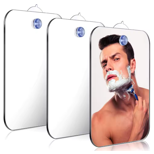 Anti-Fog Suction Makeup & Shaving Mirror
