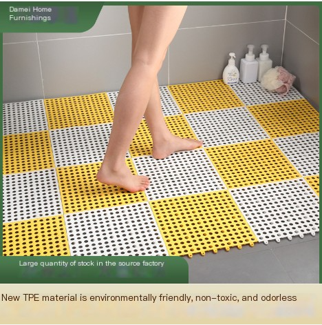 Non-Toxic TPE Bathroom Suction Cup Mat for Home