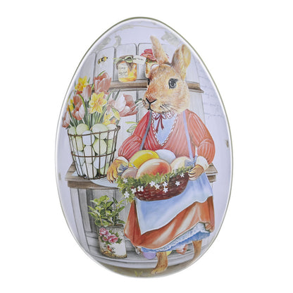 Easter Egg-Shaped Metal Candy Gift Box Packaging