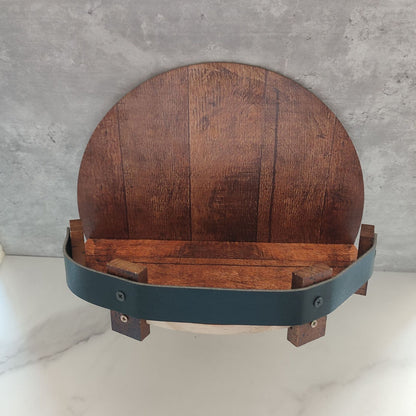 Handmade Wall-Mounted Wine Bottle Display Rack