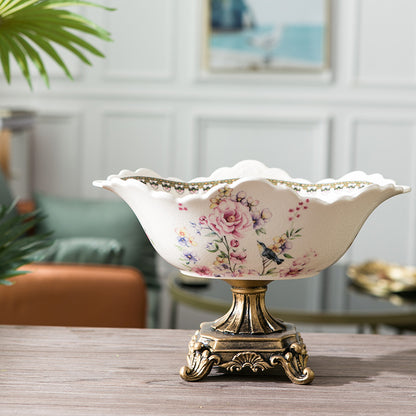 Creative Ceramic Fruit Bowl for Living Room Decor