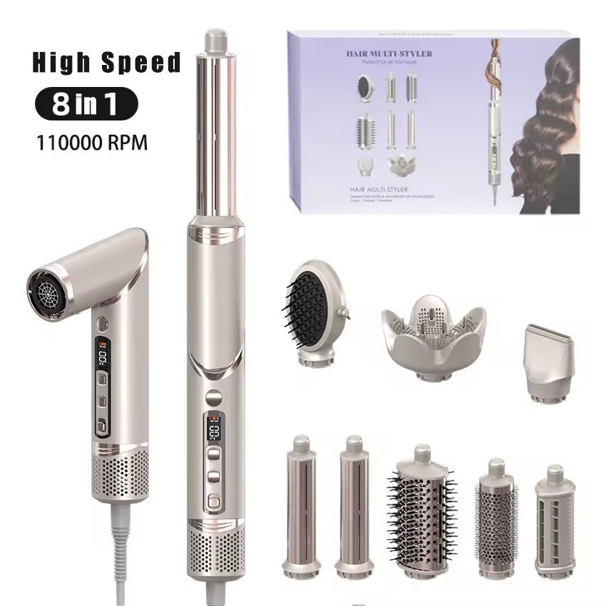8-in-1 Folding Ionic Hair Dryer Set