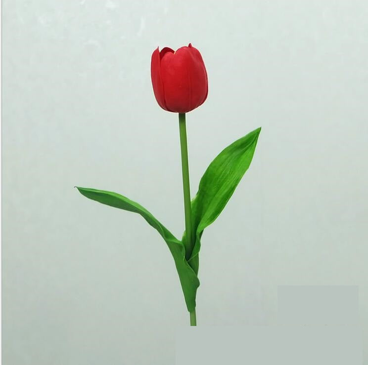 Mini PU Tulip Artificial Flower for Bridal Bouquet