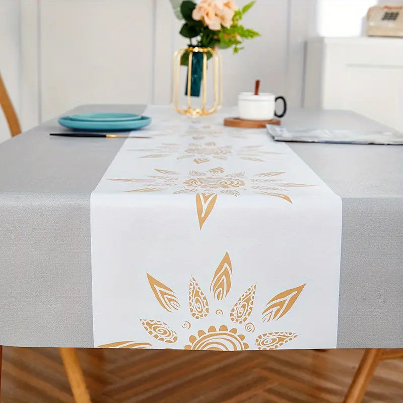 1-Piece Waterproof Oil-Proof PVC Tablecloth, Wear-Resistant
