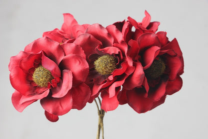 Silk Rose Camellia Bouquet for DIY Headpieces and Arrangements