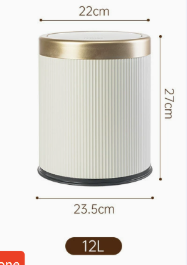 Home Indoor & Outdoor Press Trash Can with Lid