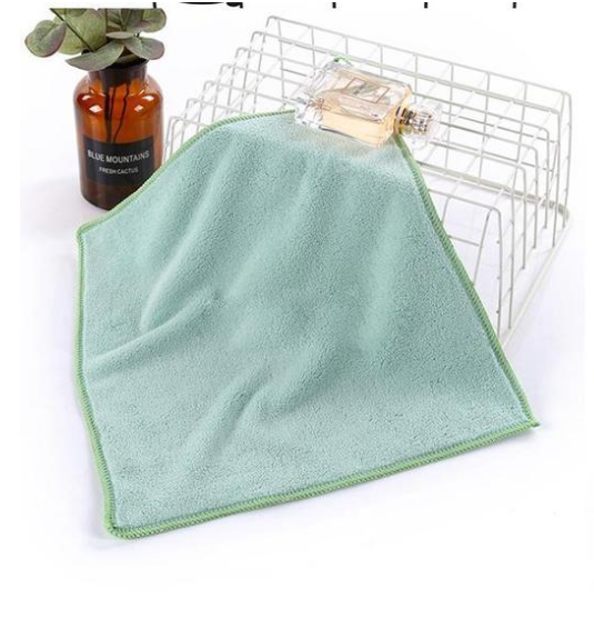 Thick Coral Fleece Handkerchief for Kids 30x30cm