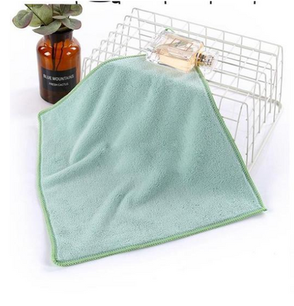 Thick Coral Fleece Handkerchief for Kids 30x30cm