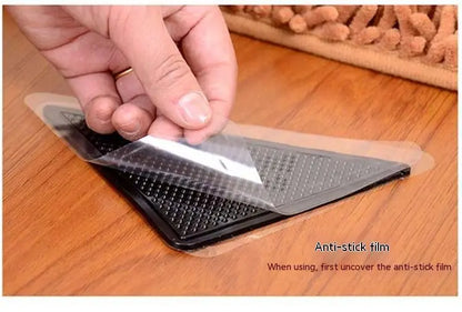 Triangle Rug Grippers - Non-Slip Double-Sided Stickers