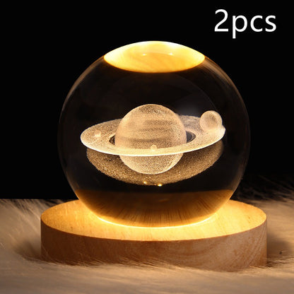 LED Galaxy Crystal Ball Night Light