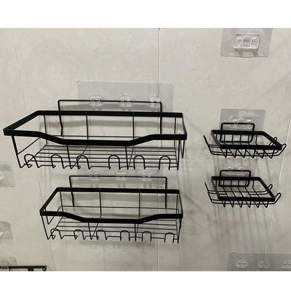 Wall-Mounted Shower Storage Rack for Bathroom