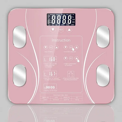 Electronic Smart Weight and Fat Scale with LCD Display