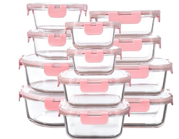 Microwaveable Heating Buckle Glass Lunch Box