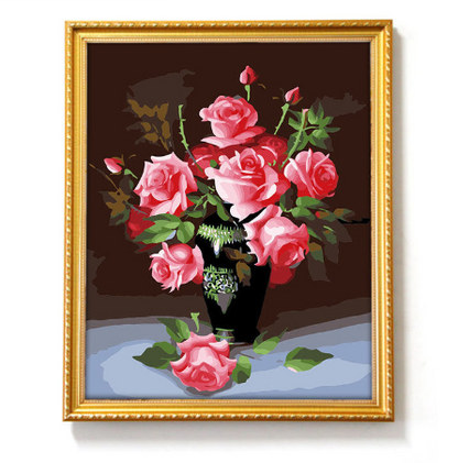 DIY Digital Oil Painting Frame - Minimalist Black & White