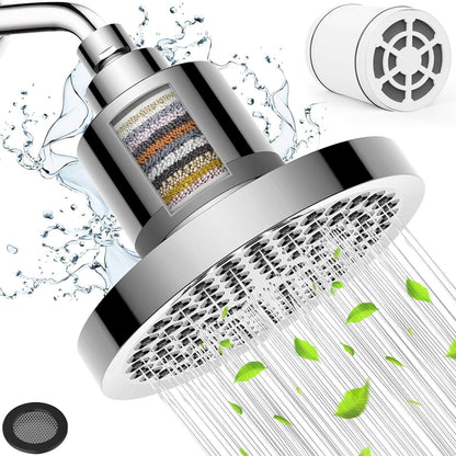 6-inch Round Shower Head with Chlorine Filter