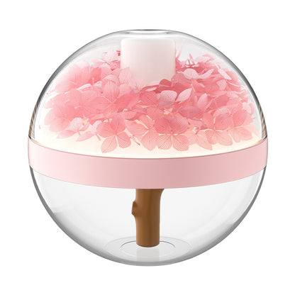 Mini USB Bedroom Humidifier with Creative Floral Design