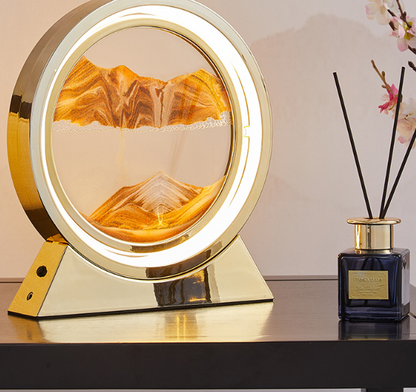 Moving Sea Sand Art Hourglass Night Light (One Piece)