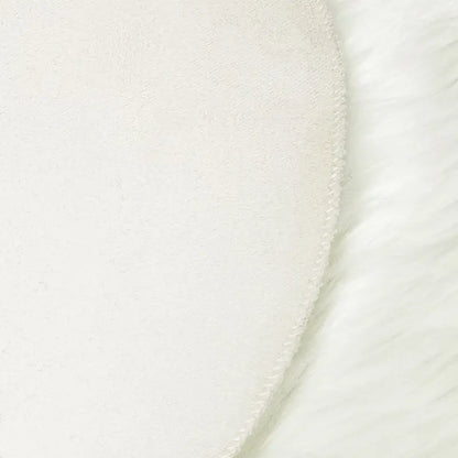 NG Cloud Shape Faux Wool Area Rug for Living Room