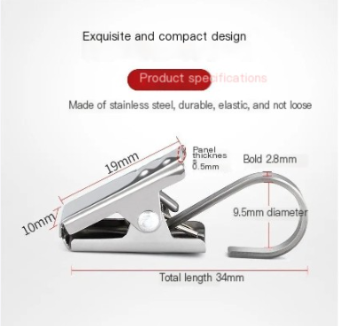 Stainless Steel Curtain Clip Hooks for Heavy Curtains