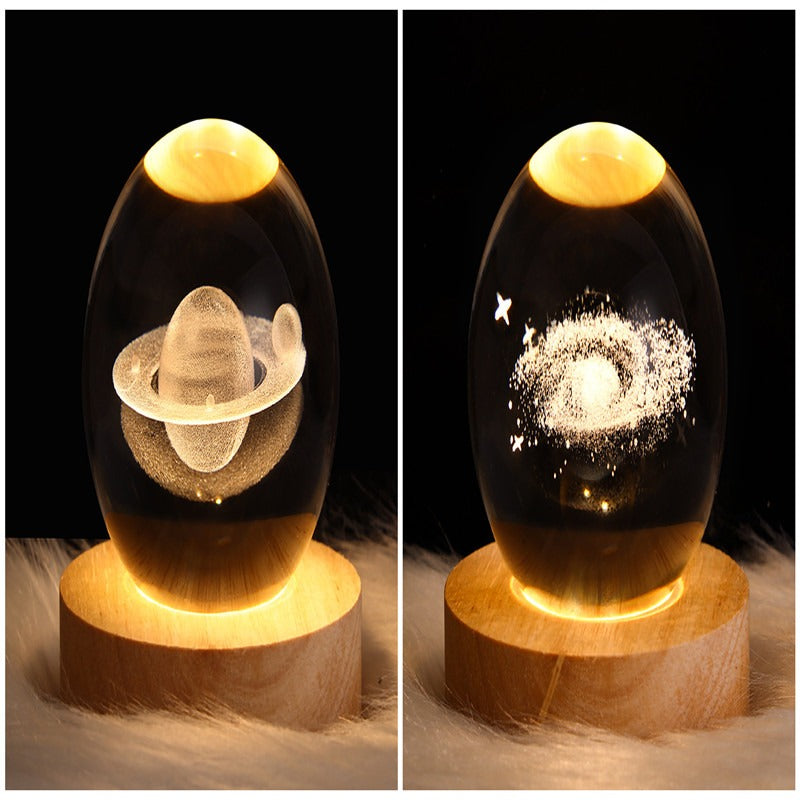 LED Galaxy Crystal Ball Night Light
