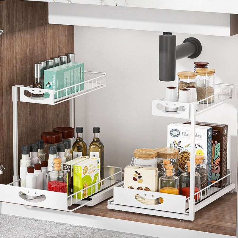 2-Tier Bathroom Sink Storage Rack Set