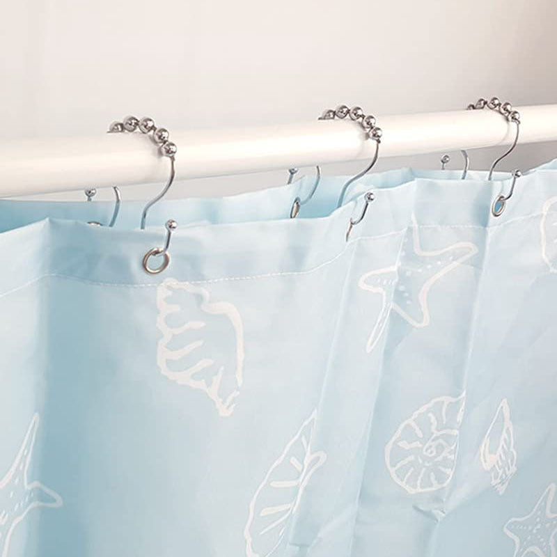 Stainless Steel Double Hook Curtain Clips for Bathroom