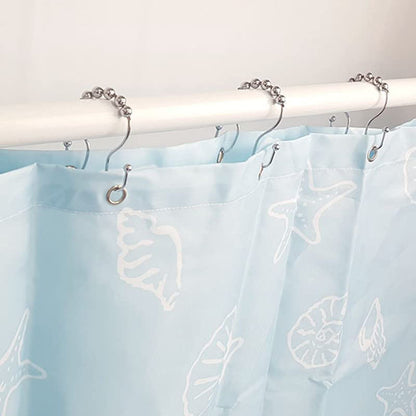 Stainless Steel Double Hook Curtain Clips for Bathroom