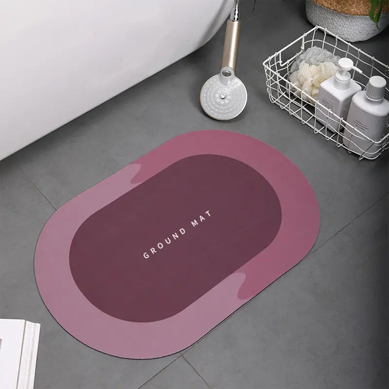 Absorbent Quick Dry Non-Slip Bath Mat Rug (1pc)