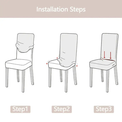 Washable Chair Covers for Dining Room (Set of 4)