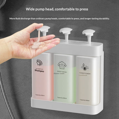 Wall-Mount Clear Soap Dispenser (2/3 Chambers)