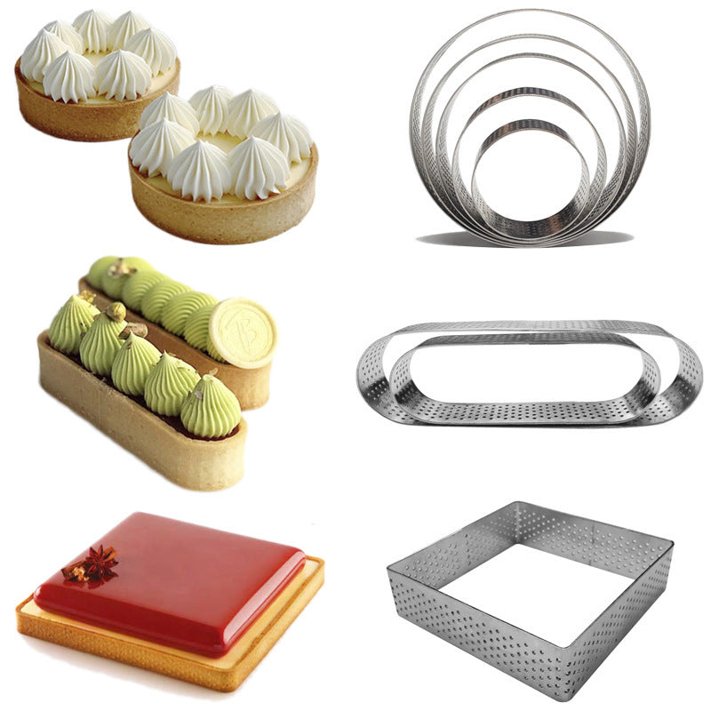 Round Stainless Steel Mousse Cake Ring Mold for Baking