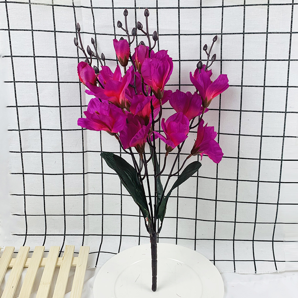 Artificial Silk Magnolia Flower Bouquet for Home Decor