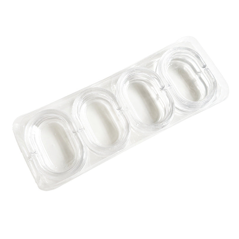 C-Shaped Transparent Shower Curtain Hooks (12 Pack)