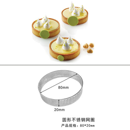 Round Stainless Steel Mousse Cake Ring Mold for Baking
