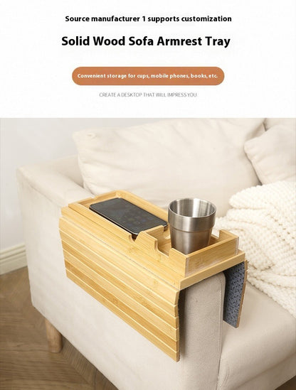 Magnetic Wooden Sofa Removable Tray