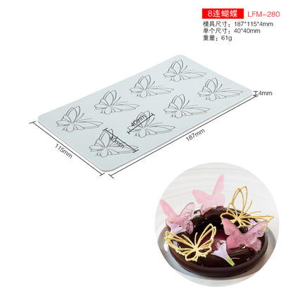 New Silicone Geometric Oval Lace Mat for Cake Decor