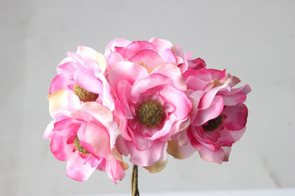 Silk Rose Camellia Bouquet for DIY Headpieces and Arrangements