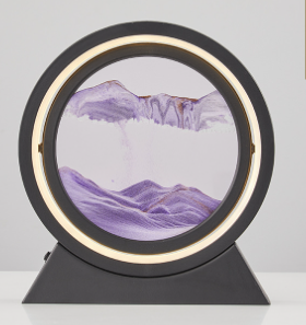 Moving Sea Sand Art Hourglass Night Light (One Piece)