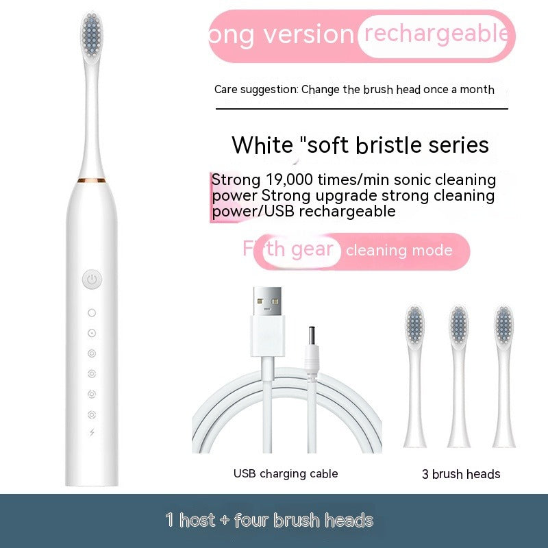 Soft-bristle Rechargeable Toothbrush & Oral Irrigator
