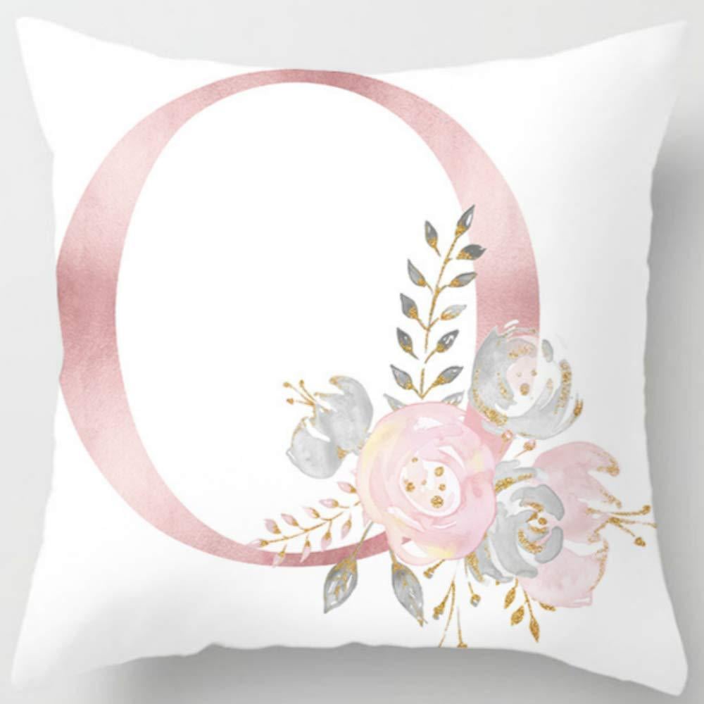 26 Letters Printed Pillowcase