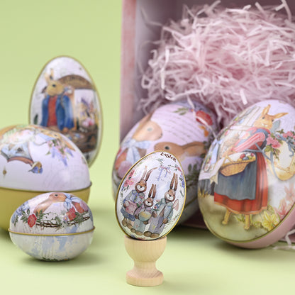 Easter Egg-Shaped Metal Candy Gift Box Packaging
