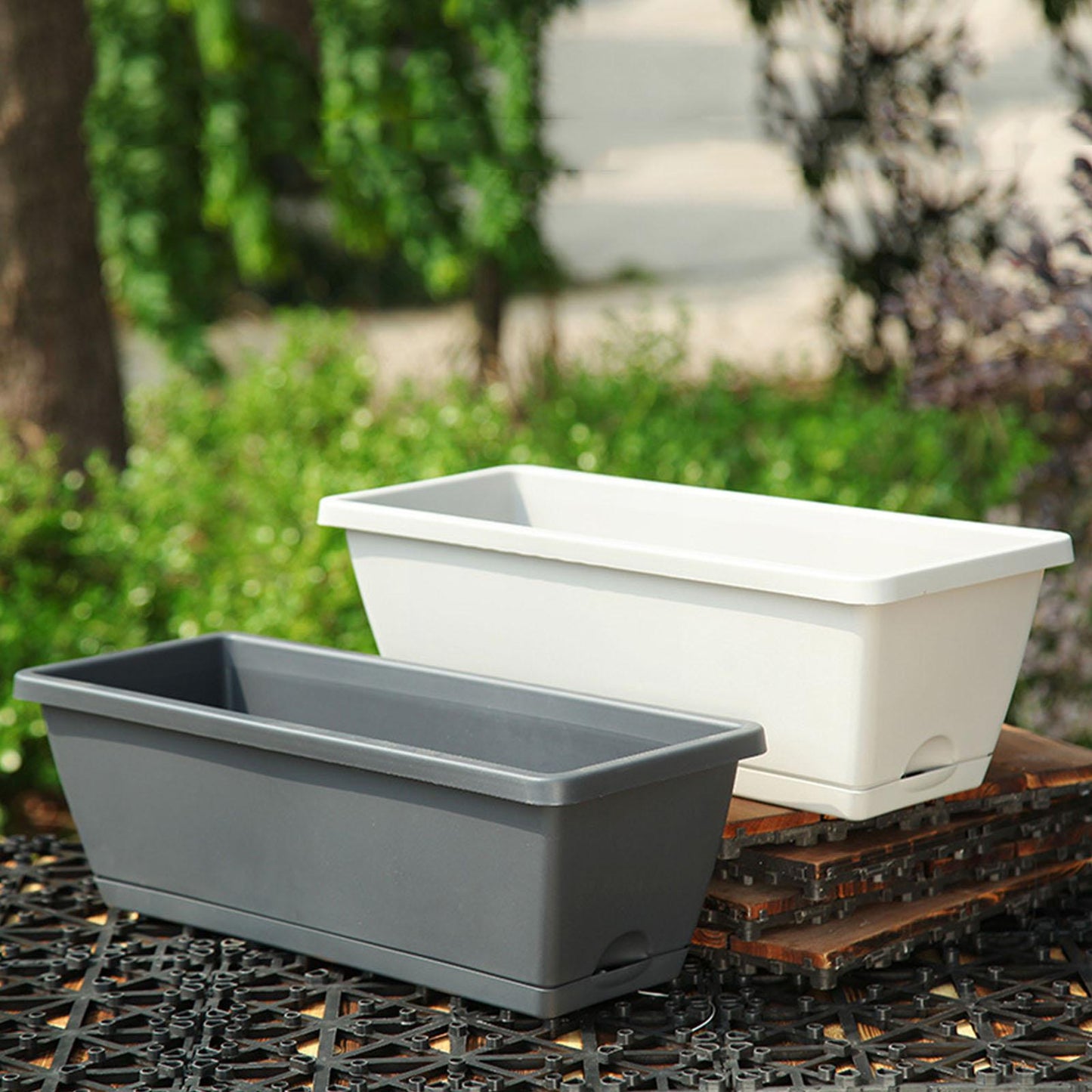 Hollen Pot Family Rectangular Planter for Vegetables & Flowers