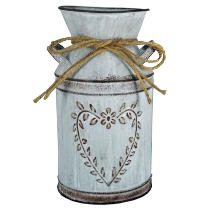 Heart-Shaped Flower Vase - Metal Floral Arrangement Pot